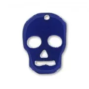 Pendentif Tête de mort 23 mm Dark Indigo x1