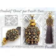 Kalos® par Puca® 4x3 mm - Dark Bronze Mat x10g