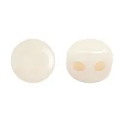Kalos® par Puca® 4x3 mm - Opaque Beige Ceramic Look x10g