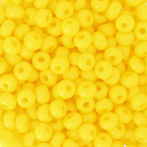 Preciosa Perles rocailles 6/0 4 mm - Jaune Opaque x20g