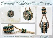 Kalos® par Puca® 4x3 mm - Golden Mat x10g