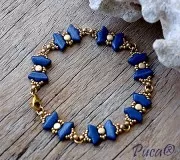 Kalos® par Puca® 4x3 mm - Gold Mat x10g