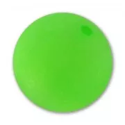 Perle ronde Polaris Dépolie 16 mm Vert Fluo x1