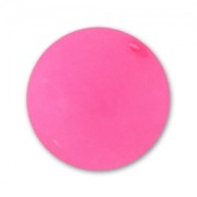 Perle ronde Polaris Dépolie 14 mm Rose Fluo x1