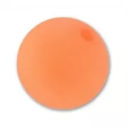 Perle ronde Polaris Dépolie 10 mm Orange Fluo x1