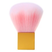 Gros pinceau blush - maquillage - à décorer 81x30 mm - manche carré - Doré x1|raw }}