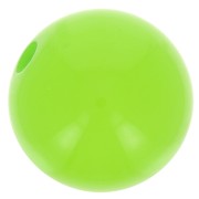 Perle en résine opaque 10 mm Vert Fluo x1