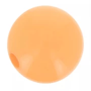 Perle en résine opaque 10 mm Orange Pale x1