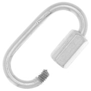 Fermoir ovale à visser 18x9 mm - Argent 925 x1