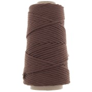 Bobine de cordon en coton pour macramé Cotton Suprême 3XL peigné - Chocolat x75m