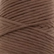 Bobine de cordon en coton pour macramé Cotton Suprême 3XL peigné - Chocolat x75m