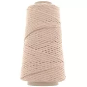 Bobine de cordon en coton pour macramé Cotton Suprême 3XL peigné - Blush x75m