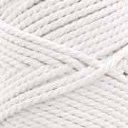 Bobine de cordon en coton pour macramé 3 mm - Ecru x50m