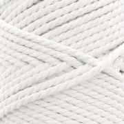 Bobine de cordon en coton pour macramé 3 mm - Ecru x50m