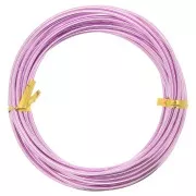 Fil Aluminium anodisé 2 mm - Rose x5m