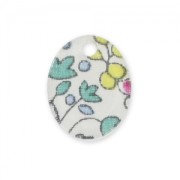 Sequin ovale 15x12 mm Liberty Eloïse Rose x1