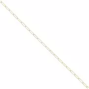 Chaîne maille Rectangle limée 1.7 mm en Gold filled (or laminé)  x50cm