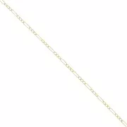 Chaîne maille Rectangle alternée Forçat 1.7 mm en Gold filled (or laminé) x50cm