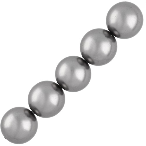 Rondes nacrées 6 mm Grey x50