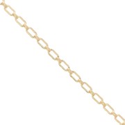 Chaîne maille Rectangle alternée Fantaisie 3.7 mm en Gold filled (or laminé) x20cm|raw }}