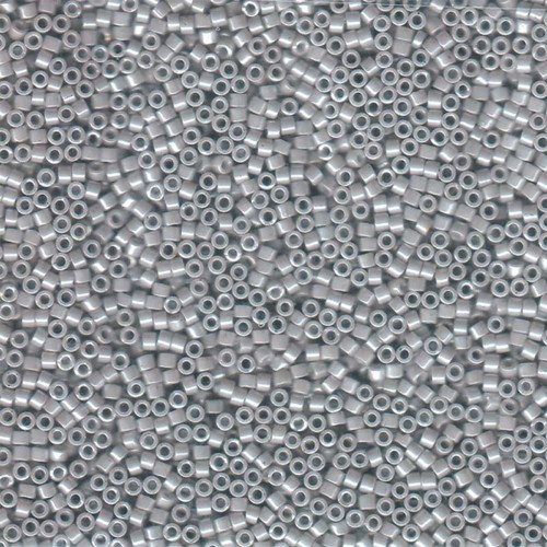 Miyuki Delica 11/0 DB1538 - Opaque Light Smoke Ceylon x8g