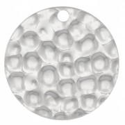 Sequin rond martelé 15 mm en Argent 925 x1|raw }}