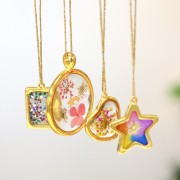 Pendentif goutte pour résine UV & bi-composants 20x33.5 mm - Doré à l'or fin x1