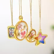 Pendentif rond pour résine UV & bi-composants 41x52 mm - Rhodié x1