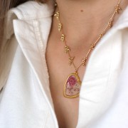 Pendentif coeur pour résine UV & bi-composants 28x32 mm - Rhodié x1