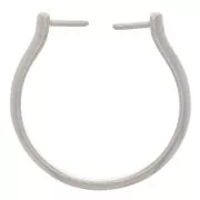 Bague fine ajustable et interchangeable - Rhodié x1