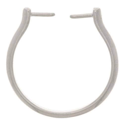 Bague fine ajustable et interchangeable T.53 à T.55 - Rhodié x1