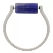 Bague fine ajustable et interchangeable - Rhodié x1