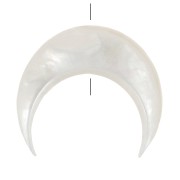 Perle demi-lune en nacre 11x12.5 mm x1