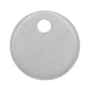 Mini sequins ronds 8 mm gravé S. Steel - Acier inoxydable 304 x10