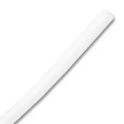 Cordon en plastique creux 3 mm Blanc Opaque x50cm
