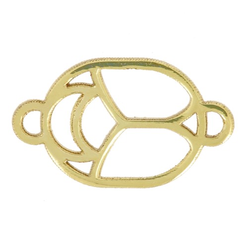 Intercalaire Scarabée évidé 12x7 mm exclu Perles & Co - Gold filled (or laminé)  x1