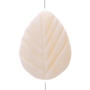 Perles en nacre - forme feuille 18x12 mm x10