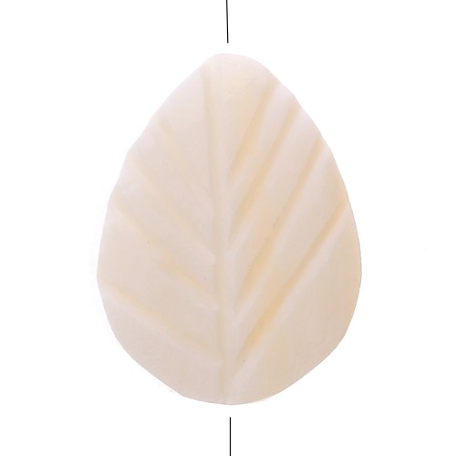 Perles en nacre - forme feuille 18x12 mm x10