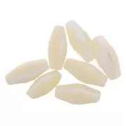 Perles en nacre - forme losange 12x6 mm x10