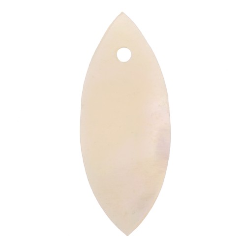 Sequins navettes en nacre 22x9 mm x10