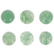 Cabochon rond 5 mm en pierre gemme - Aventurine x1