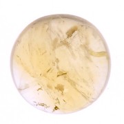 Cabochon rond 5 mm en pierre gemme - Citrine x1