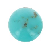 Cabochon rond 5 mm en pierre gemme - Turquoise x1|raw }}