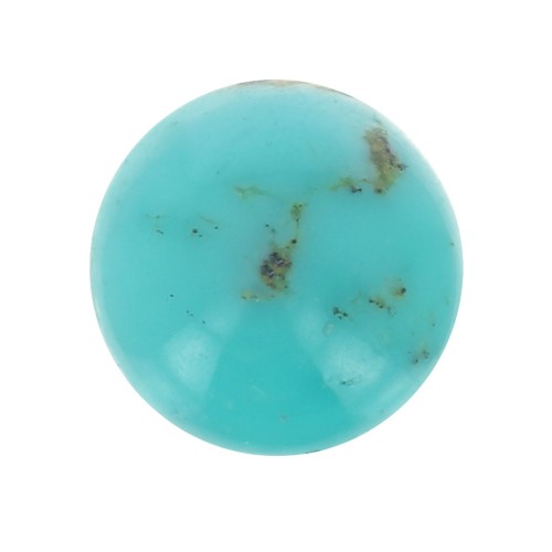 Cabochon rond 5 mm en pierre gemme - Turquoise x1