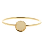 Bague fine serti pour cabochon 5 mm - Taille 51 - Gold filled (or laminé)   x1|raw }}