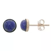 Clous d'oreilles ronds pour cabochon 5 mm - Gold Filled (or laminé) x2