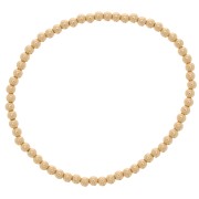 Bracelet élastique avec perles rondes 3 mm -  Gold filled (or laminé)  x1|raw }}