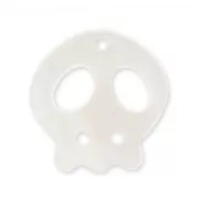 Sequin Pendentif Nacre tête de mort 16 mm x1