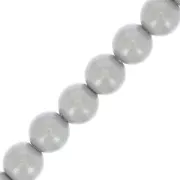 Perles rondes nacrées Preciosa - Round Pearl Maxima 4 mm - Pearlescent Grey x30