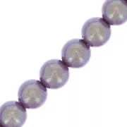 Perles rondes nacrées Preciosa - Round Pearl Maxima 4 mm - Pearlescent Violet x30